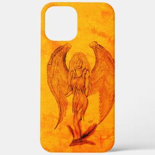Angel in Tattoo Style iPhone 12 Pro Max Case