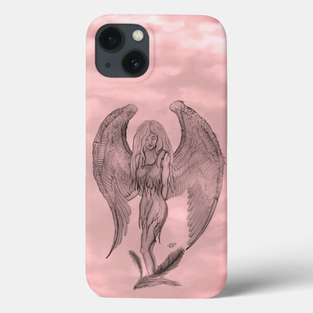 Angel in Tattoo Style Case-Mate iPhone Case (Back)