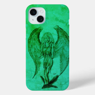 Angel in Tattoo Style iPhone 15 Plus Case