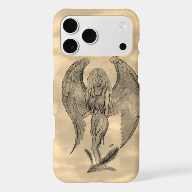 Angel in Tattoo Style Case-Mate iPhone Case (Back)