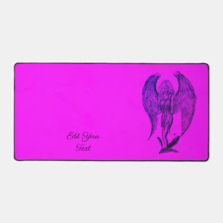 Angel in Tattoo Style Desk Mat