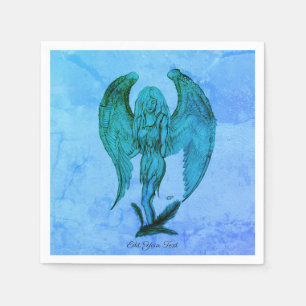 Angel in Tattoo Style Napkins