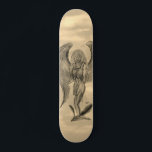 Angel in Tattoo Style Skateboard<br><div class="desc">Angel - Fantasy Art Pencil drawing by Krisi ArtKSZP >>> More Products in Store Category >>> Angel Devil Golem Gargoyle Troll Vampire >>> Angel and Devil - Engel und Teufel >>> Angel in Tattoo Style</div>