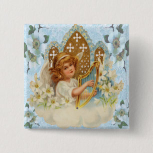 Angel In The Cloud Button