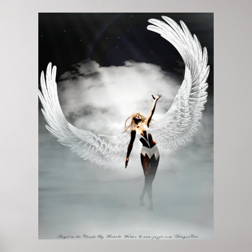 Angel In the Clouds By Michelle Wilder Poster