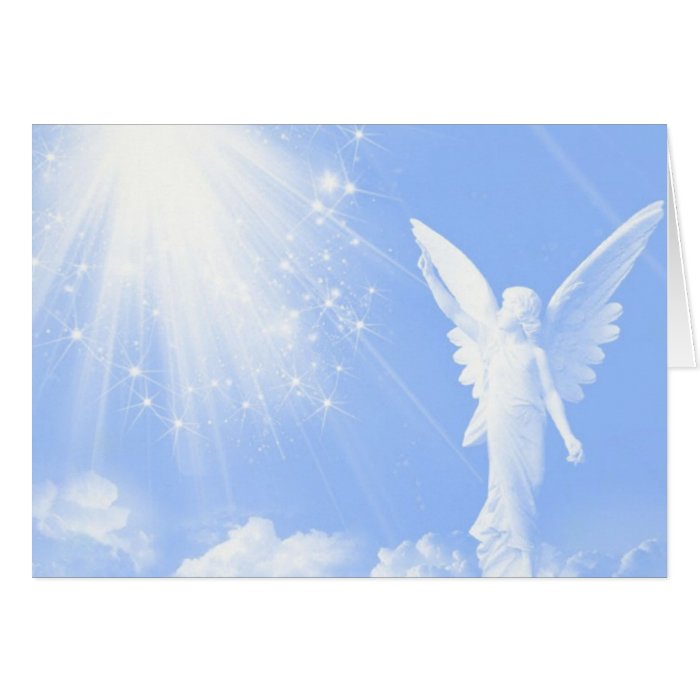 Angel In The Clouds Greeting Cards