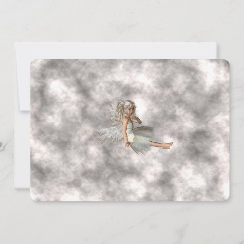 Angel in the Clouds Invitation