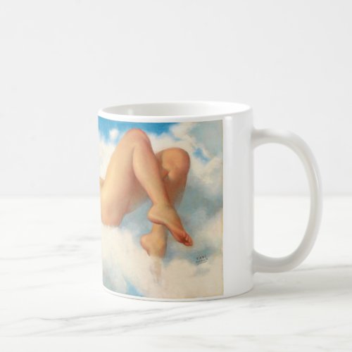 Angel in the Clouds Pin Up Art Coffee Mug