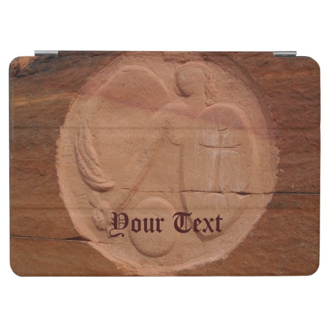 Angel in the Rocks, Brown and Tan, Name, iPad Air Cover (Horizontal)