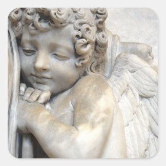Angel in Venice Square Sticker