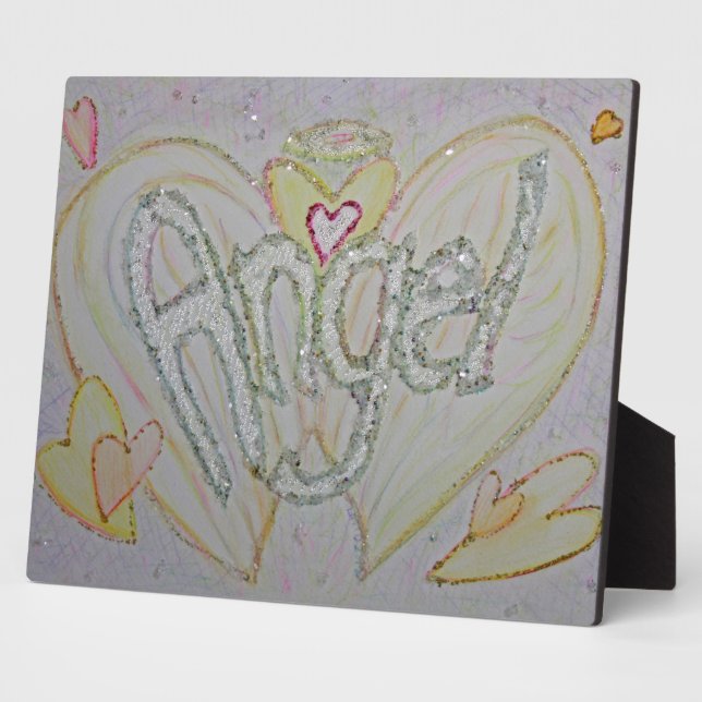 Angel Inspirational Word Painting Poem Plaque (Side)