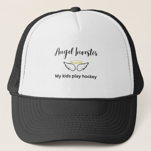 Angel Investor_My Kids Play Hockey Light Trucker Hat