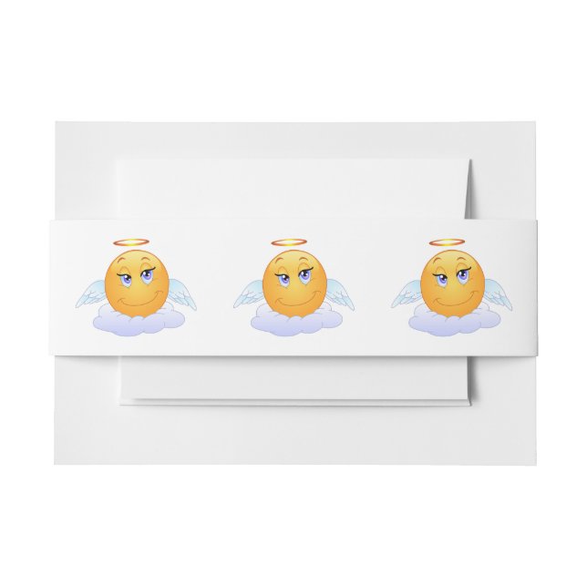 Angel Invitation Belly Band (Front Example)
