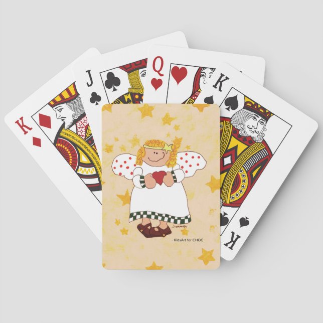 Angel - Kids Art for CHOC Poker Cards (Back)