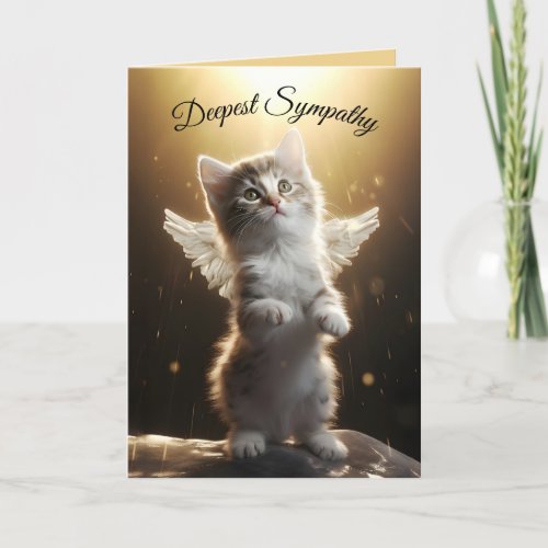 Angel Kitten Thank You Card
