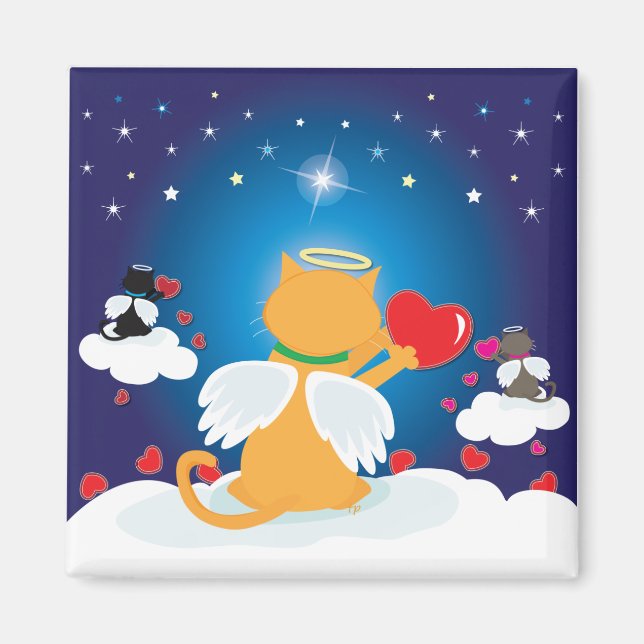 Angel Kitties - With Love from Heaven Magnet (Front)