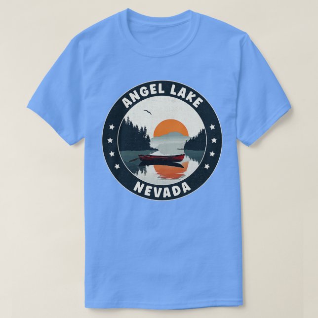 Angel Lake Nevada Sunset T-Shirt (Design Front)