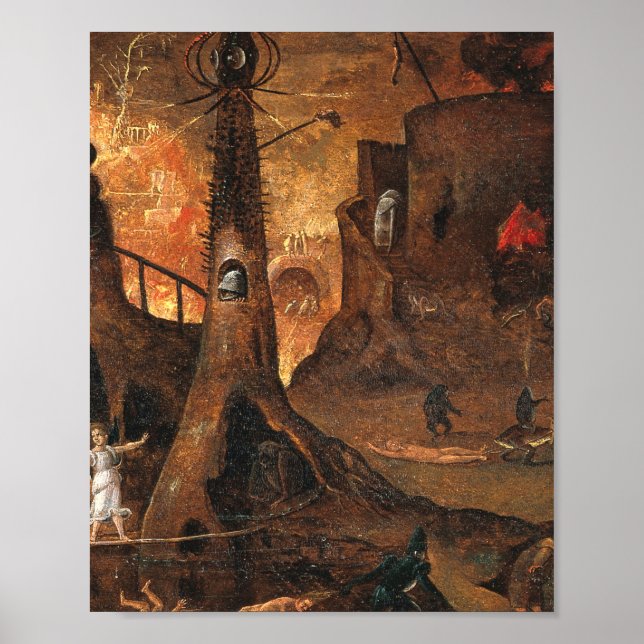 Angel Leading A Soul Into Hell By Hieronymus Bosch Poster (Front)