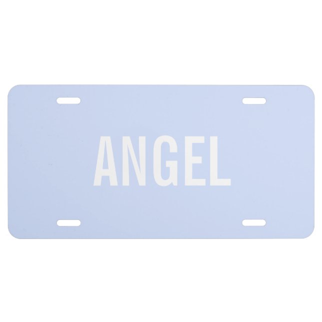 Angel License Plate (Front)