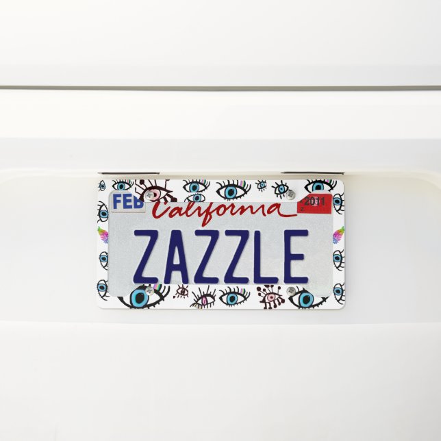 Angel License Plate Frame (On Car)