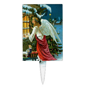 Angel Looking in the Window Cake Topper