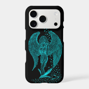 Angel lost in Love , black and green Design iPhone 17 Pro Case