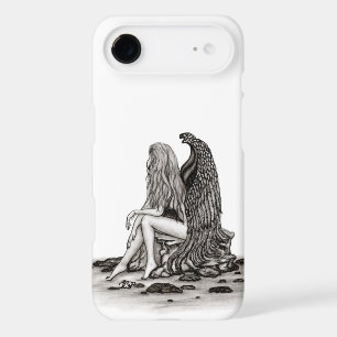 Angel , lost in thought , black and white Design iPhone 17 Air Case