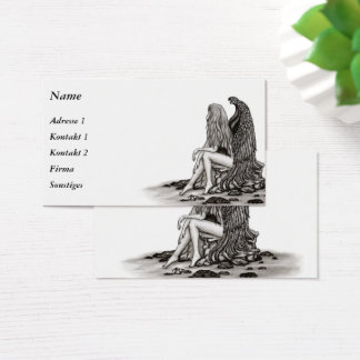 Angel , lost in thought Business Cards