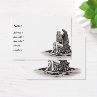 Angel , lost in thought Business Cards