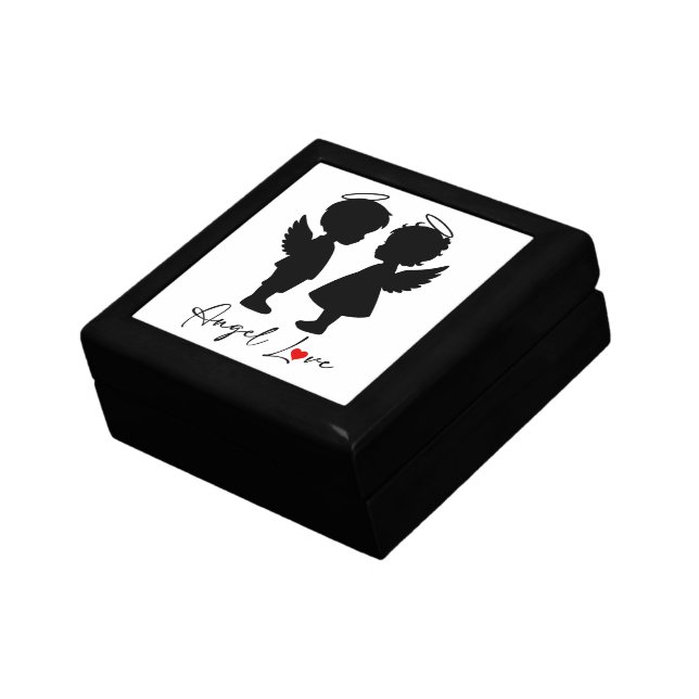 Angel Love – Cute Angel Couple Design Gift Box (Side)
