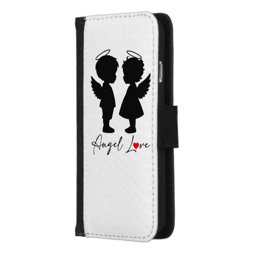 Angel Love – Cute Angel Couple Design iPhone 8/7 Wallet Case