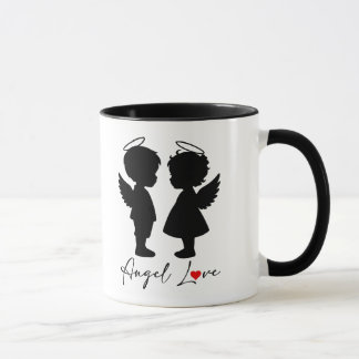 Angel Love – Cute Angel Couple Design Mug