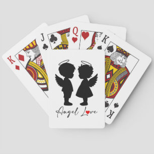 Angel Love – Cute Angel Couple Design Poker Cards