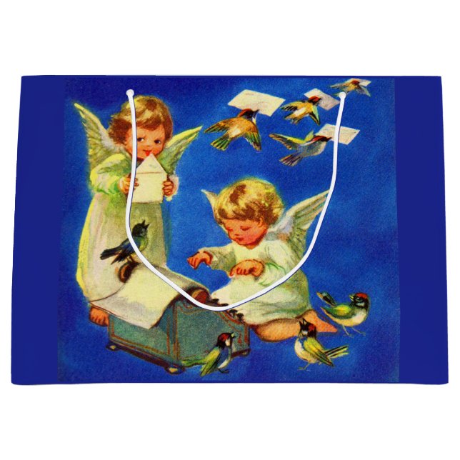 angel mail office large gift bag (Front)