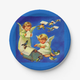 angel mail office paper plates