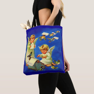 angel mail office print tote bag