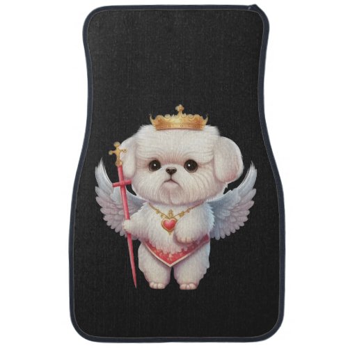 Angel Maltese Puppy Maltes dog lovers and owners Car Floor Mat