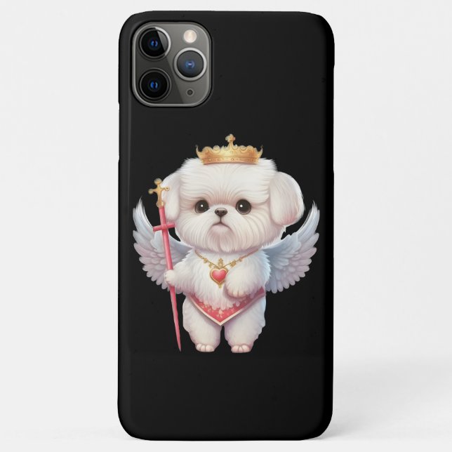 Angel Maltese Puppy, Maltes dog lovers and owners Case-Mate iPhone Case (Back)