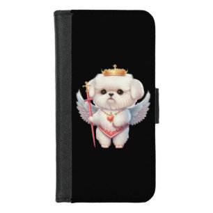 Angel Maltese Puppy, Maltes dog lovers and owners iPhone 8/7 Wallet Case