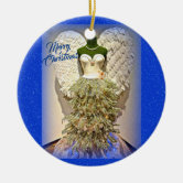 Angel Mannequin Dress Form Christmas Tree Ornament | Zazzle