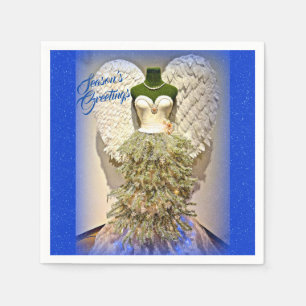 Angel Mannequin Dress Form Christmas Tree Napkins