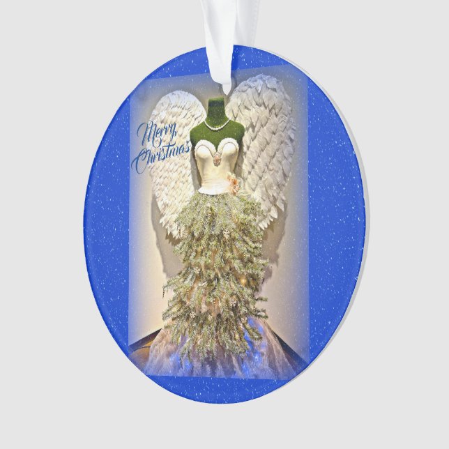 Angel Mannequin Dress Form Christmas Tree Ornament | Zazzle