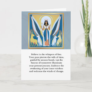 angel message egypt happy birthday card
