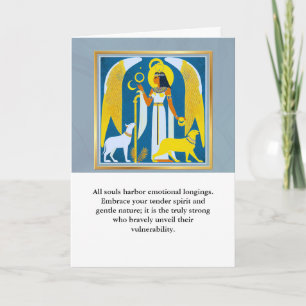 angel message egypt happy birthday card