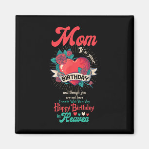 Angel Mom Happy Birthday In Heaven Memorial Day Lo Magnet