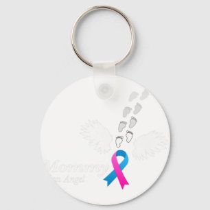 Angel Mommy . Miscarriage Awareness Infant Loss Te Keychain