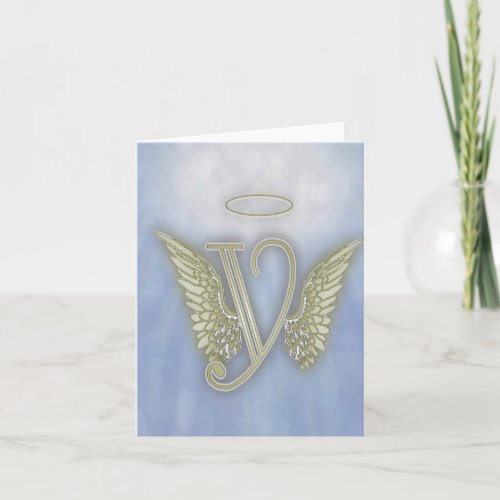 Angel Monogram Note Card