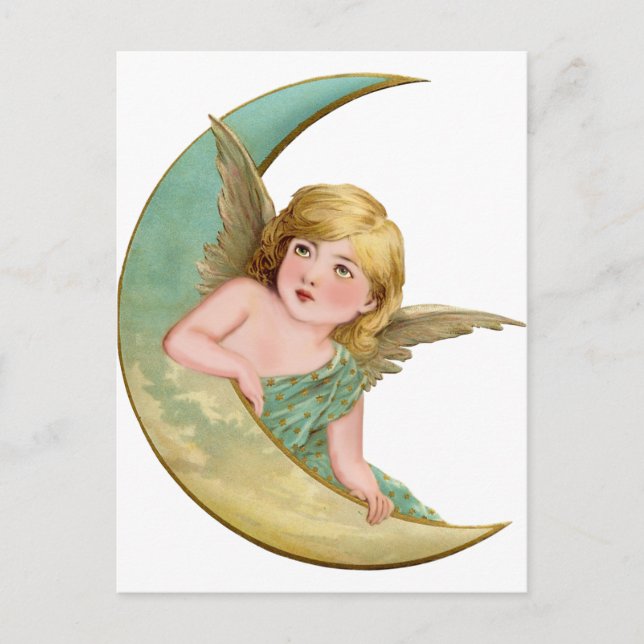 Angel Moon Painting Postcard (Front)