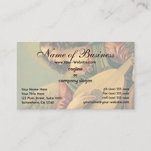 Angel Musician by Melozzo da Forlì Business Card Template