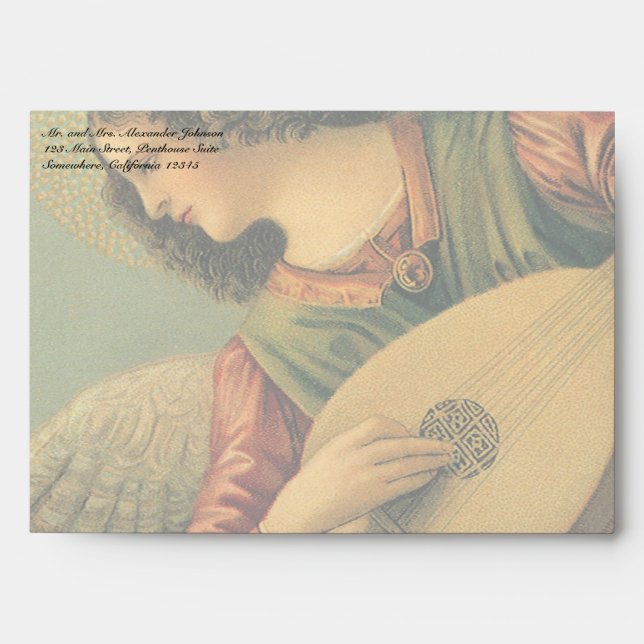 Angel Musician, Melozzo da Forli, Renaissance Art Envelope (Front)